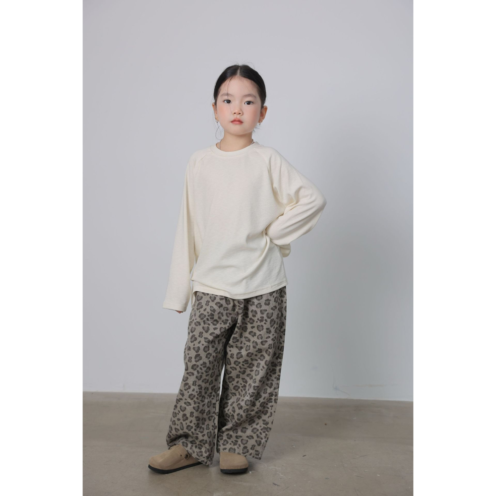 親子-豹紋梭織直筒褲S509306-細節圖7