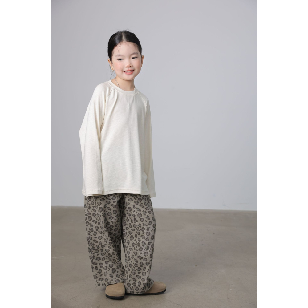 親子-豹紋梭織直筒褲S509306-細節圖8