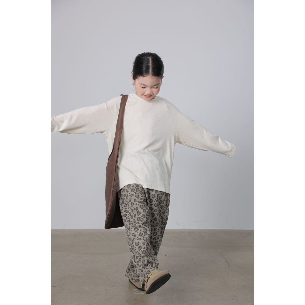 親子-豹紋梭織直筒褲S509306-細節圖9