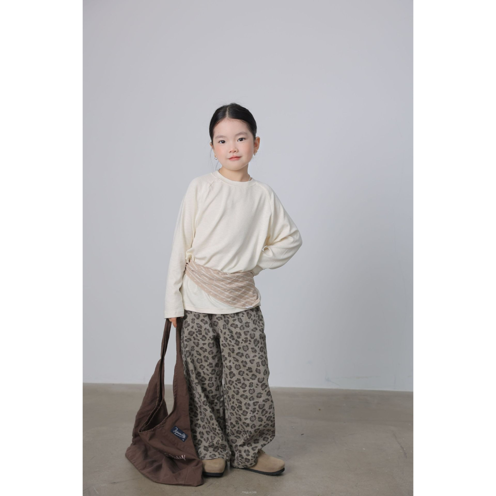 親子-豹紋梭織直筒褲S509306-細節圖10