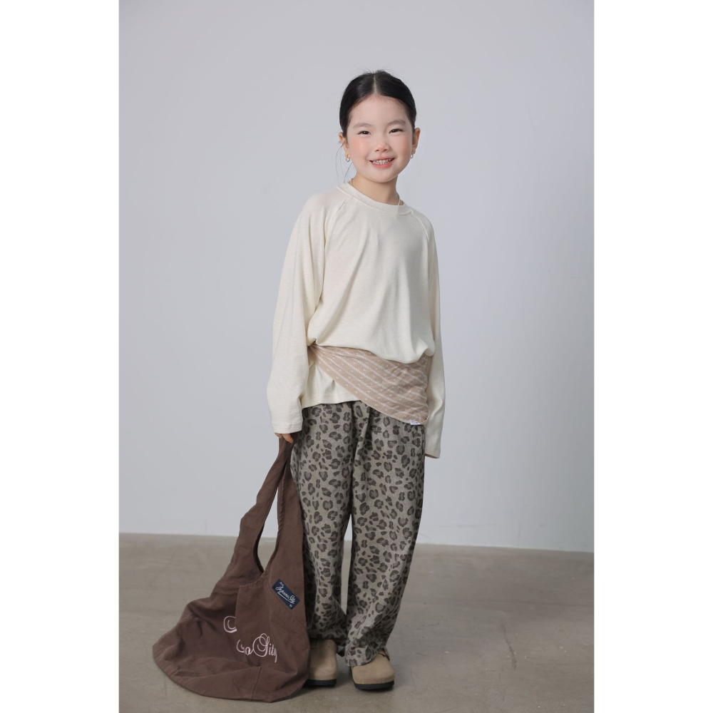 親子-豹紋梭織直筒褲S509306-細節圖11