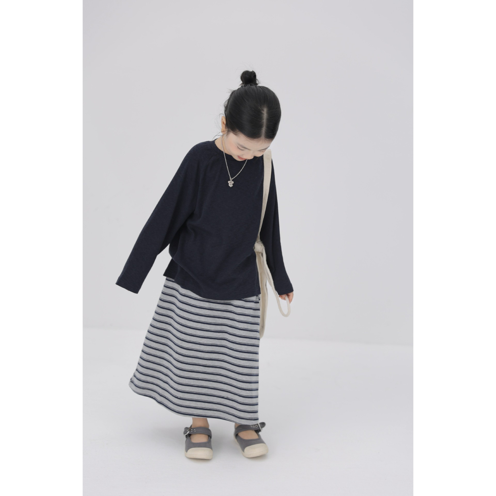 親子-日系條紋半身長裙S509308-細節圖10