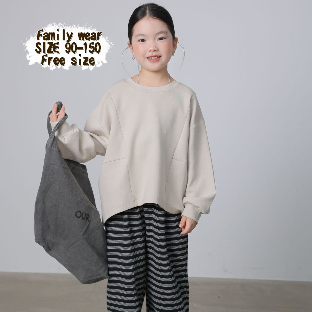 親子-純色拼接衛衣S509311-細節圖2