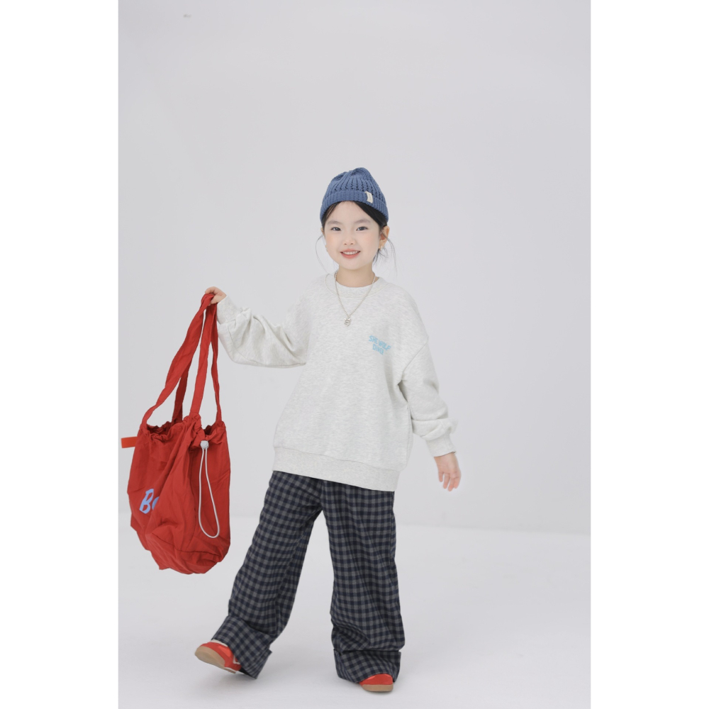 親子-日系格子翻邊褲S509315-細節圖4