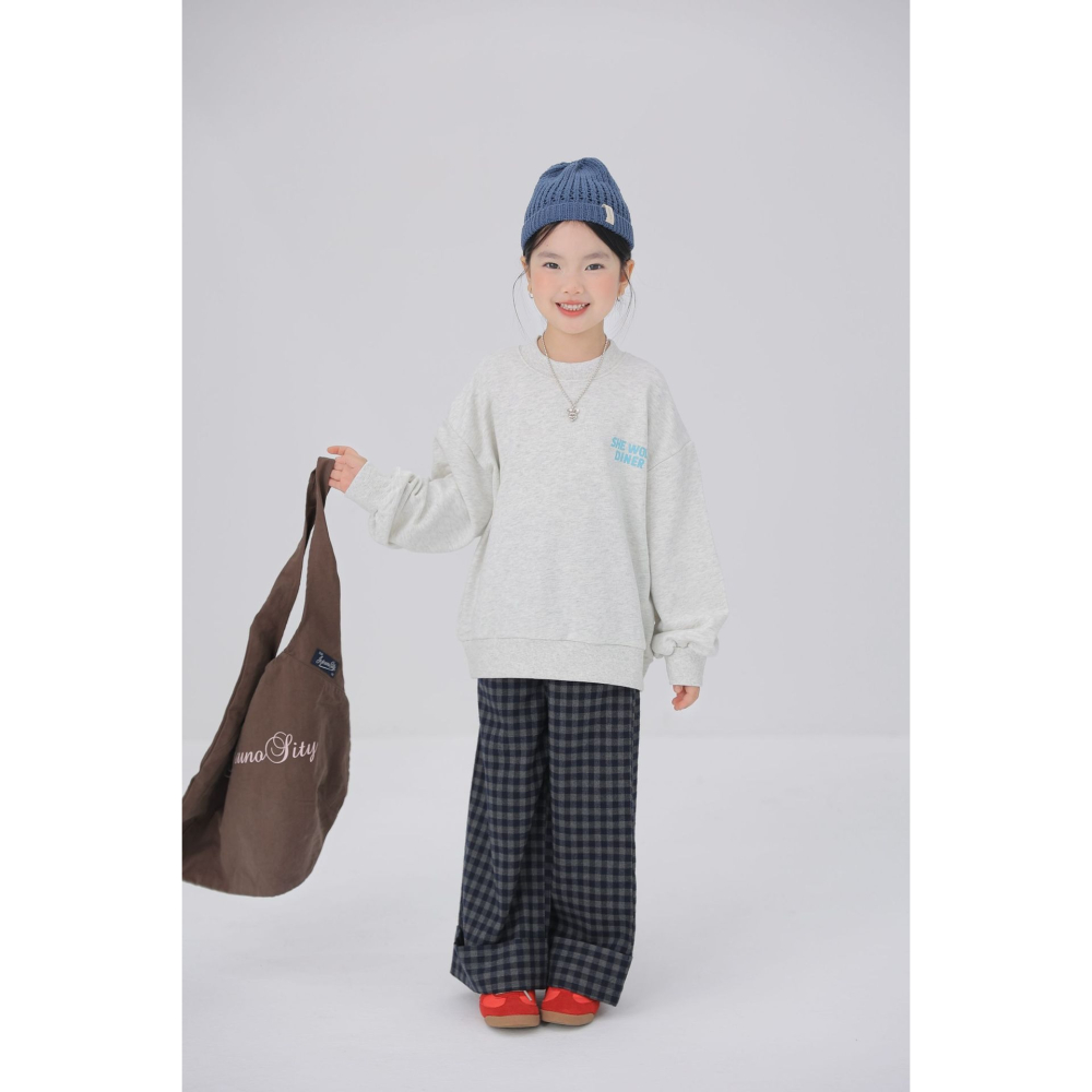 親子-日系格子翻邊褲S509315-細節圖7