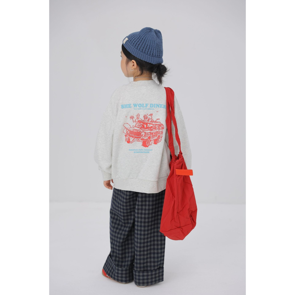 親子-日系格子翻邊褲S509315-細節圖9