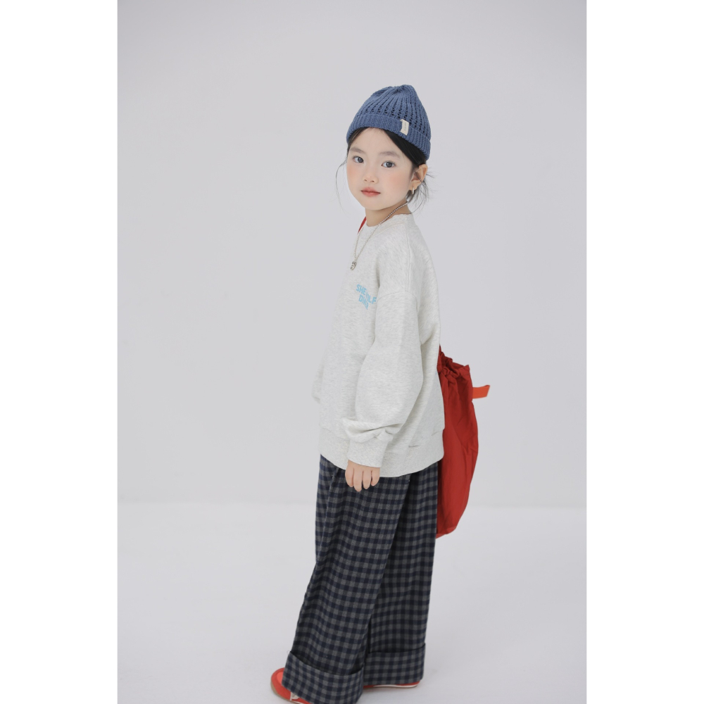 親子-日系格子翻邊褲S509315-細節圖10