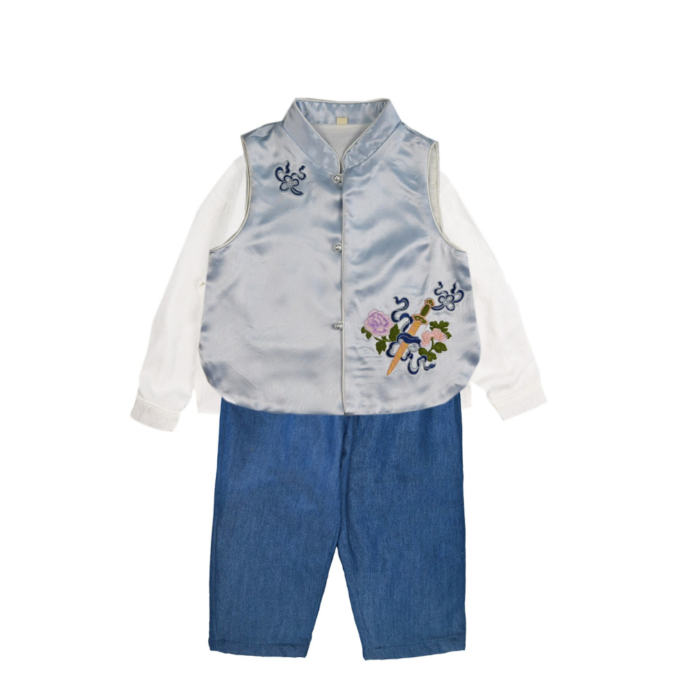 手足-八仙刺繡唐裝S509318-細節圖10