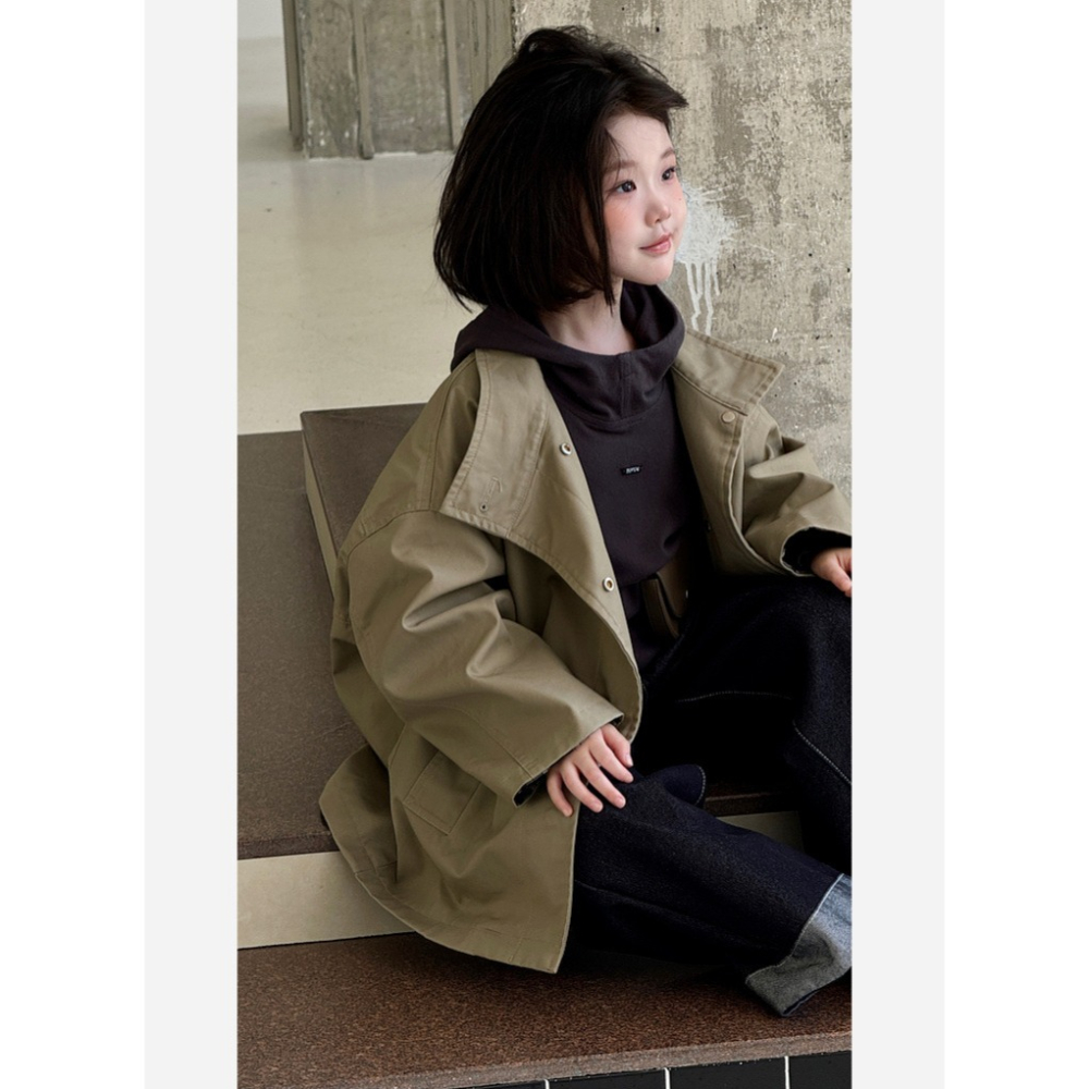 親子-簡約風衣外套S509401-細節圖6