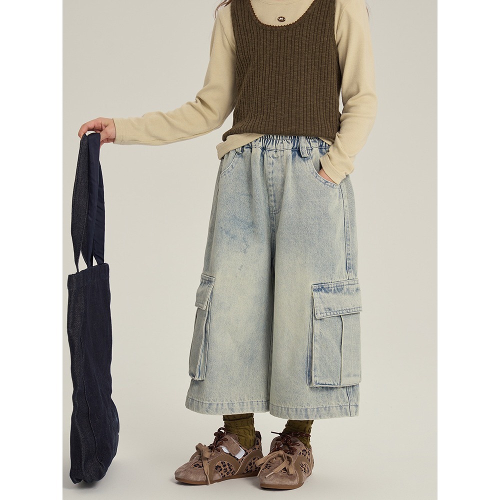 大口袋工人牛仔褲S509403-細節圖2