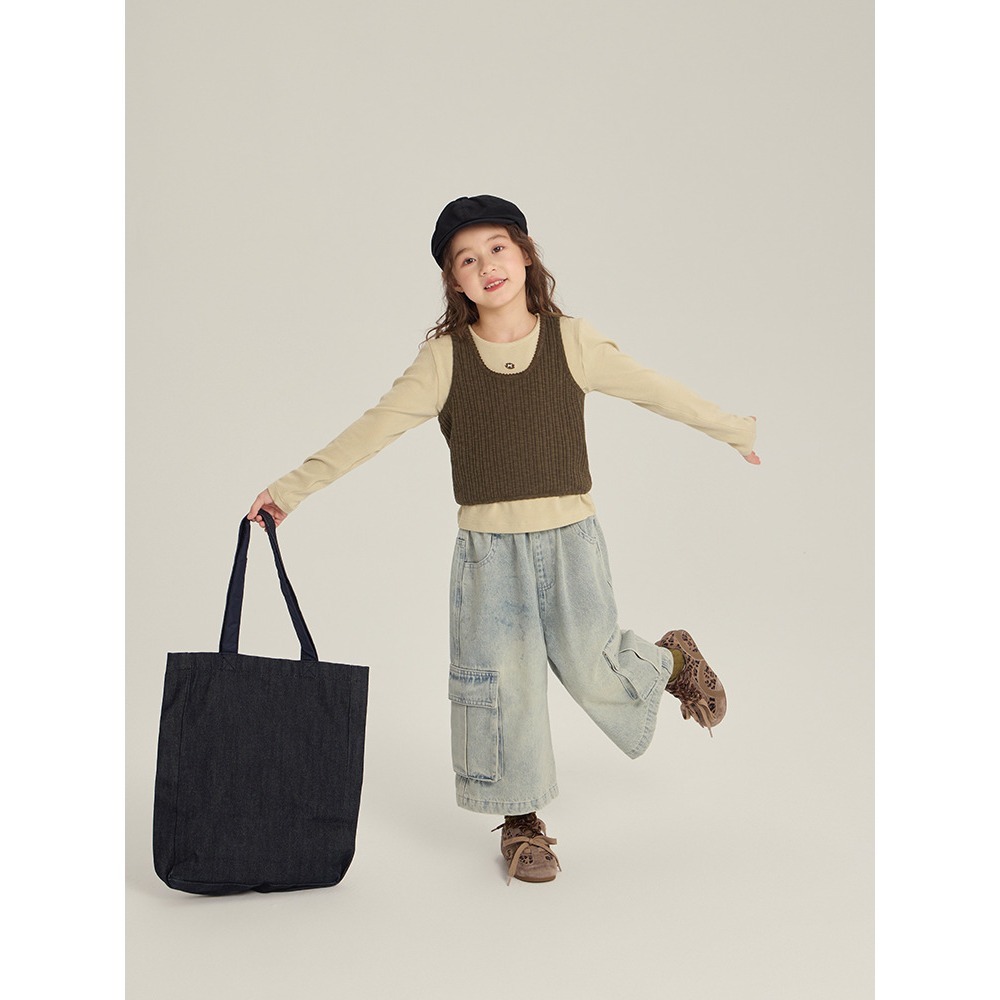 大口袋工人牛仔褲S509403-細節圖3