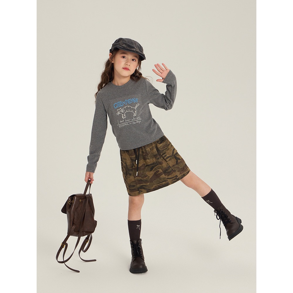 工裝迷彩半身裙S509407-細節圖5