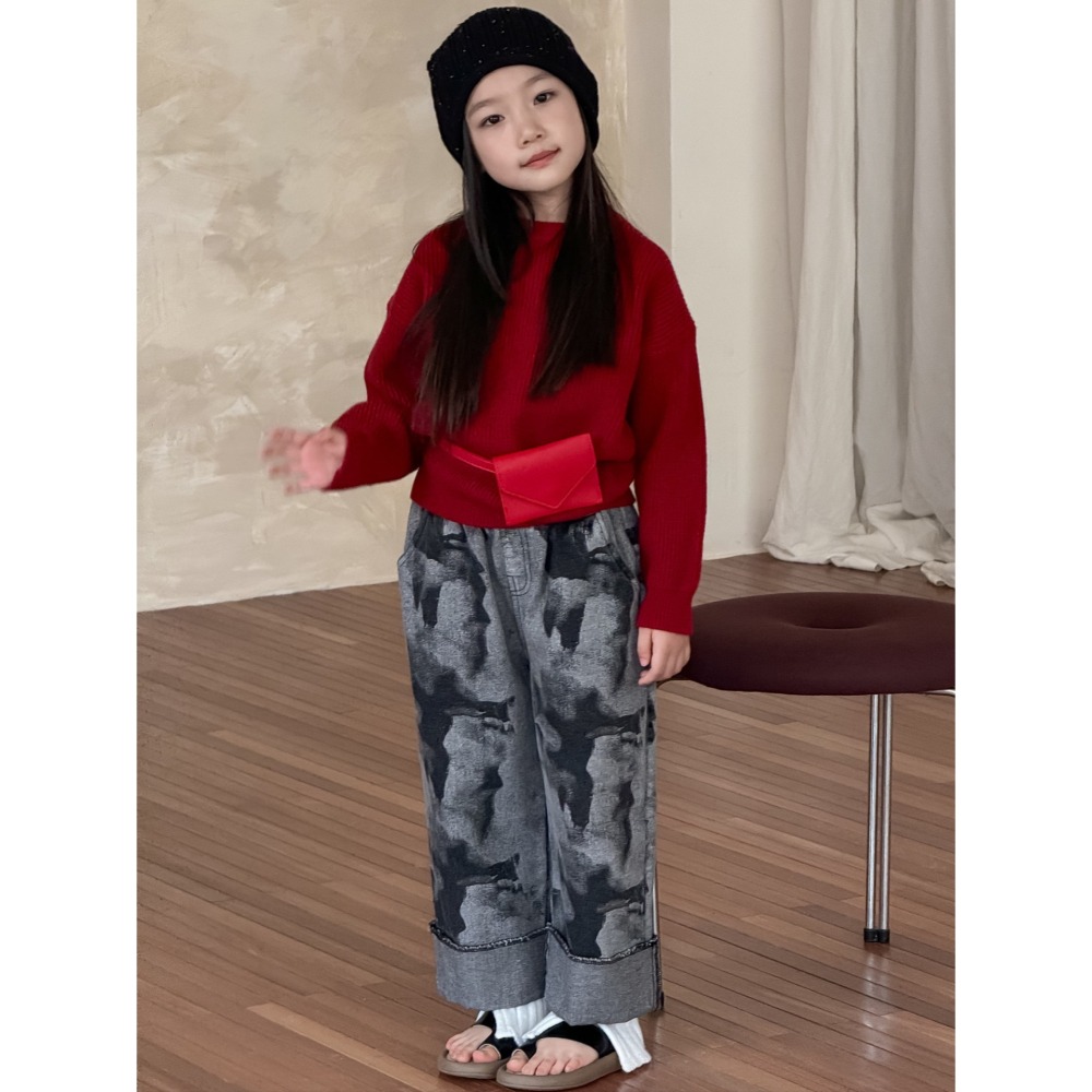 直筒迷彩牛仔褲S509410-細節圖8