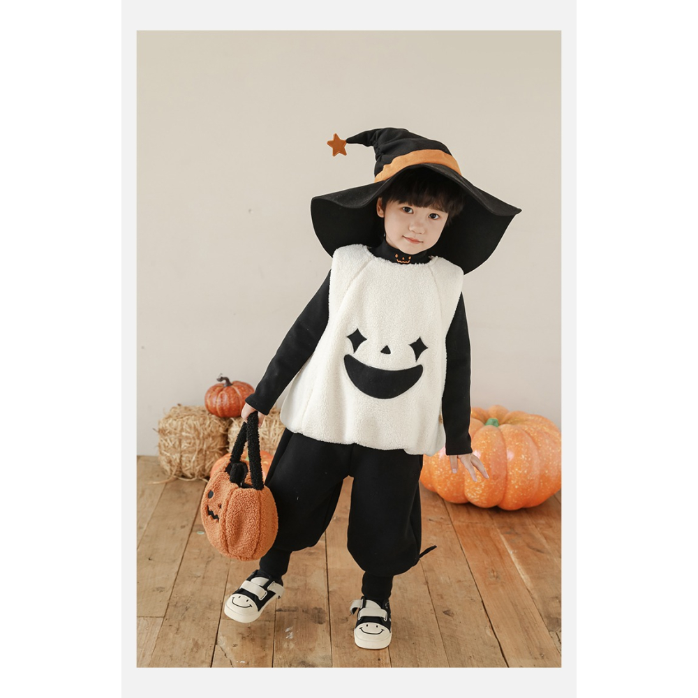 鬼臉南瓜加絨背心S509413-細節圖5