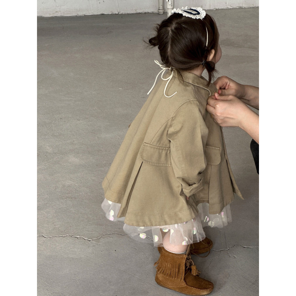 雙排扣風衣S509414-細節圖2