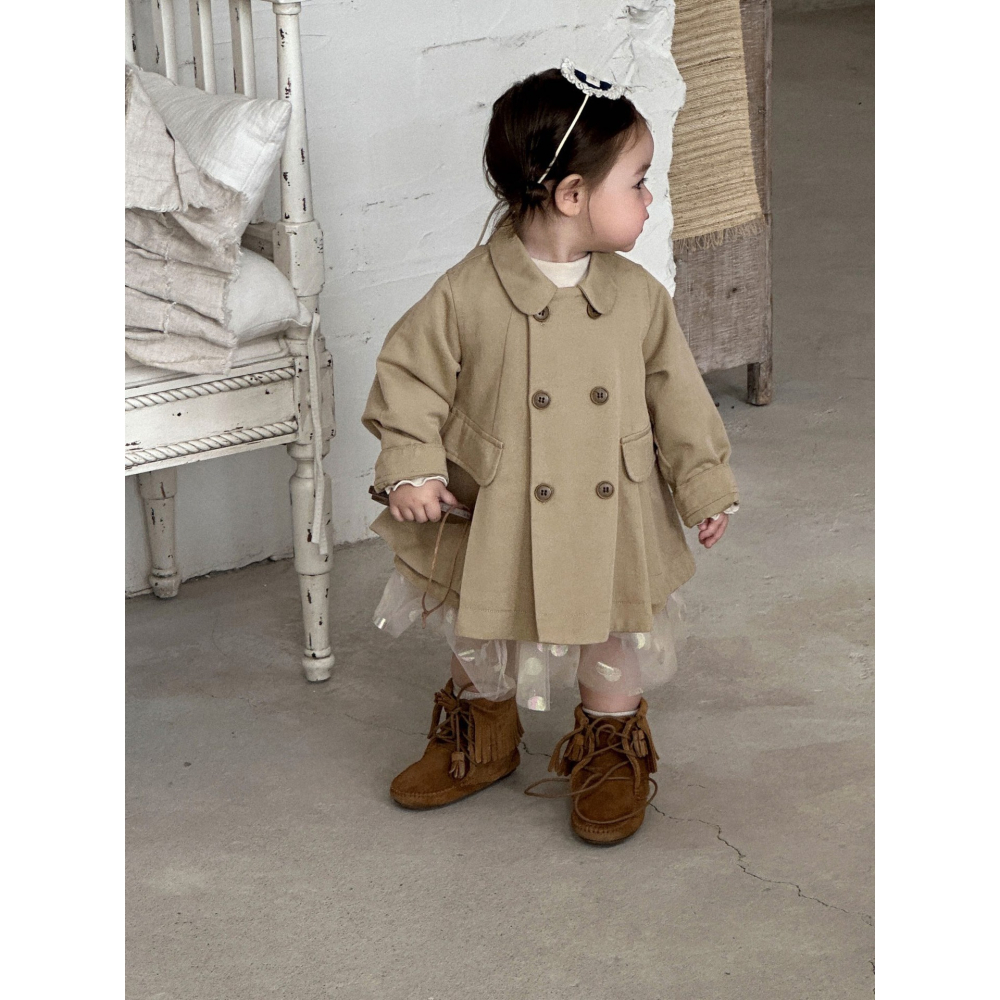 雙排扣風衣S509414-細節圖3