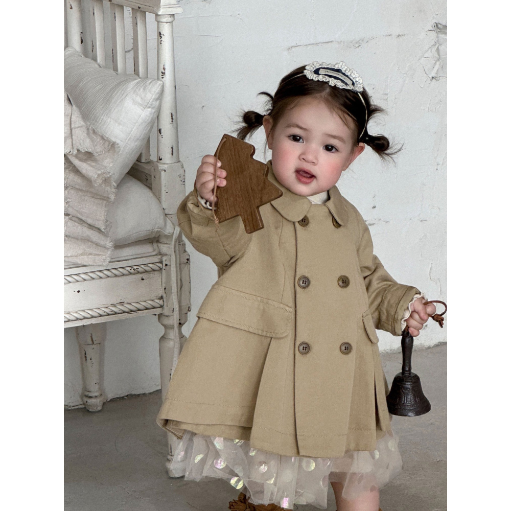 雙排扣風衣S509414-細節圖7