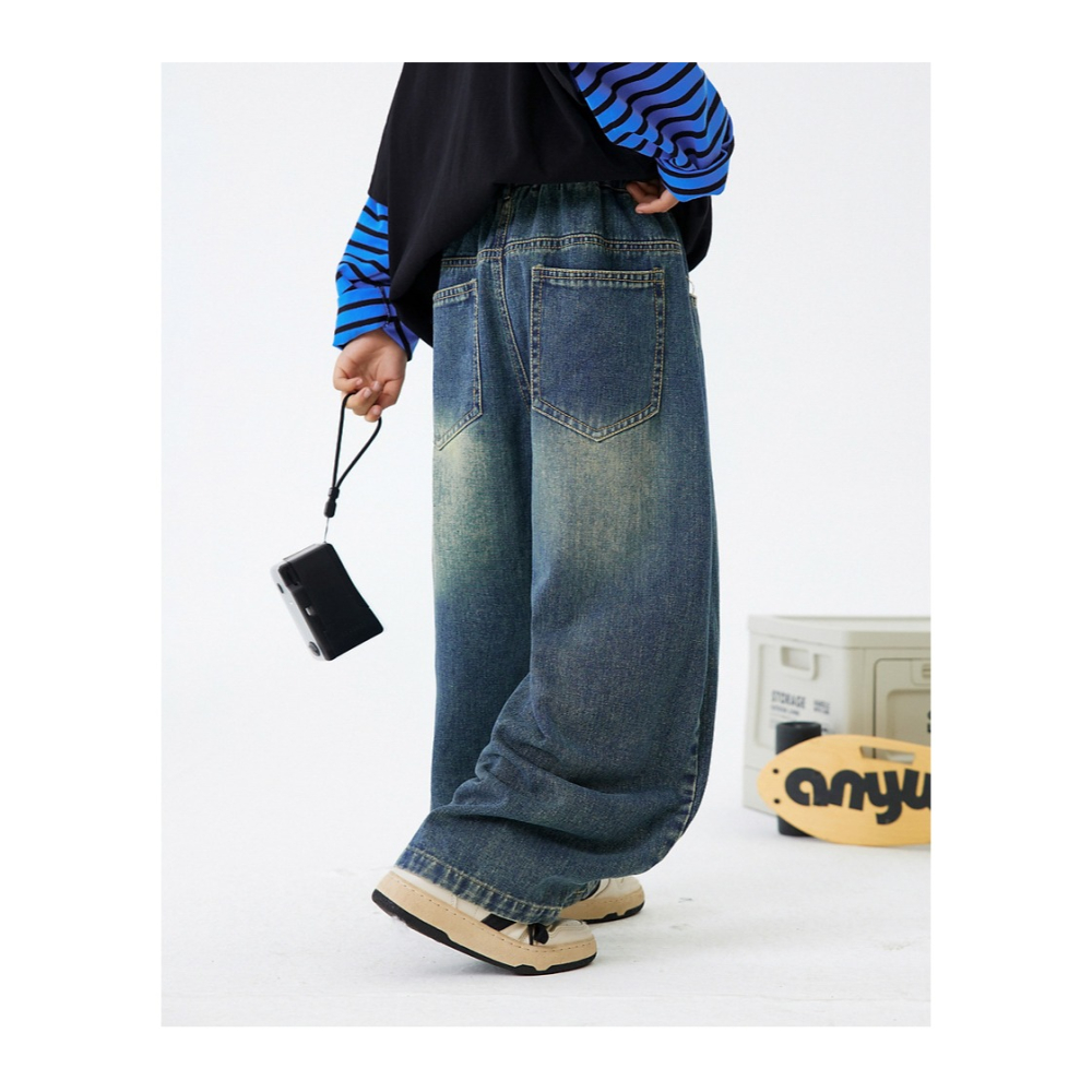 塗鴉破洞牛仔褲S509419-細節圖2