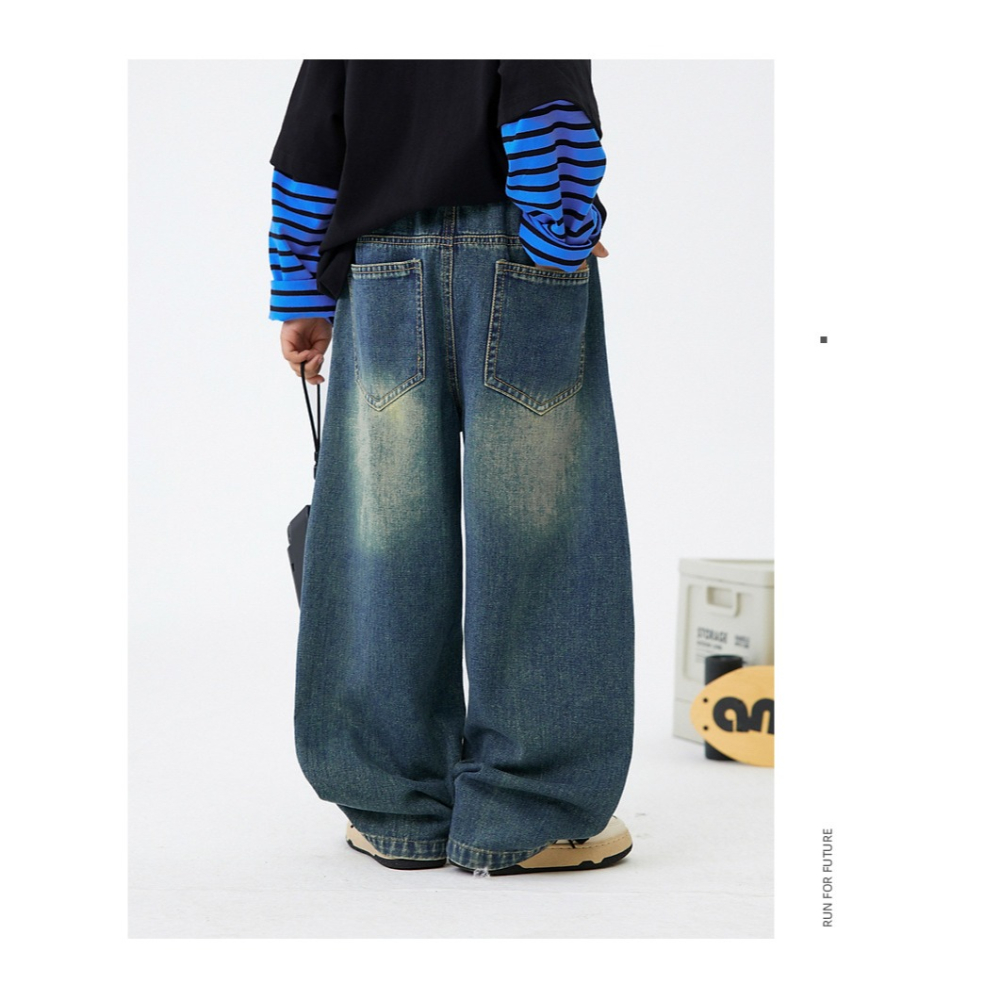 塗鴉破洞牛仔褲S509419-細節圖5