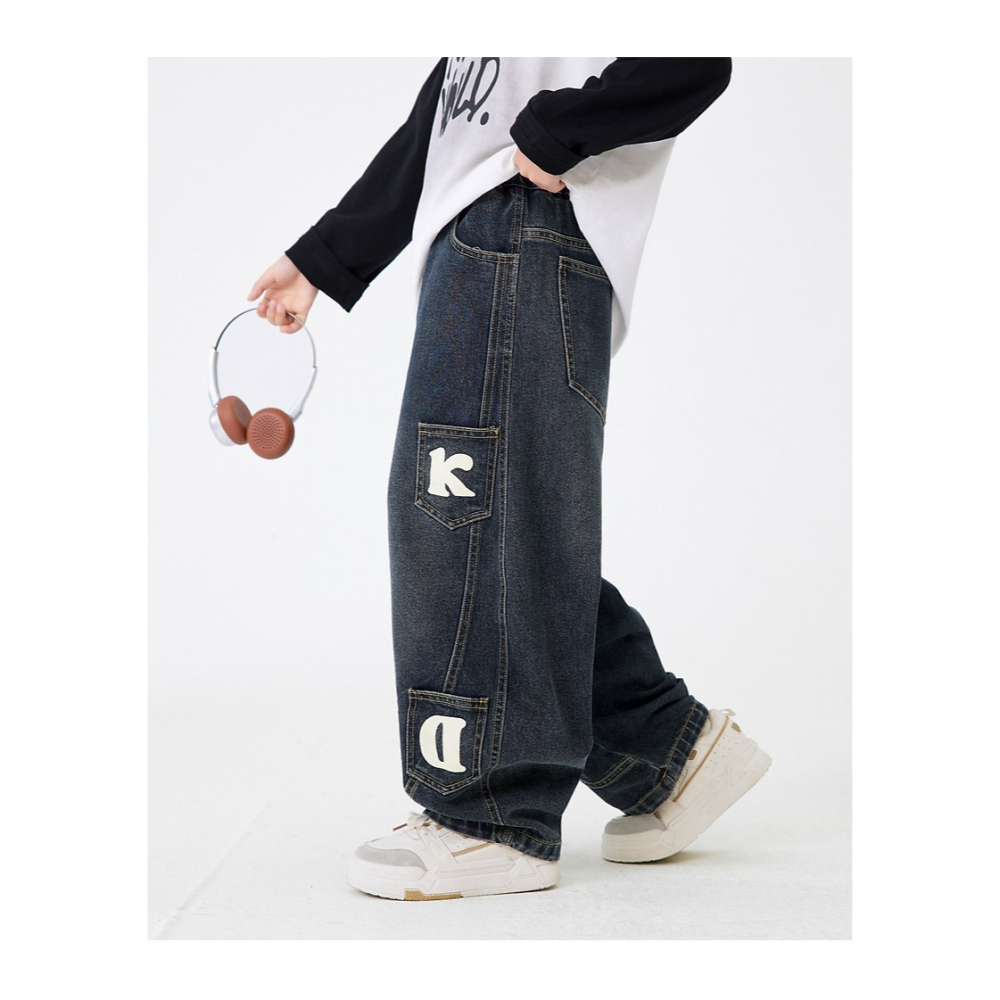 闊腿彎刀牛仔褲S509420-細節圖2