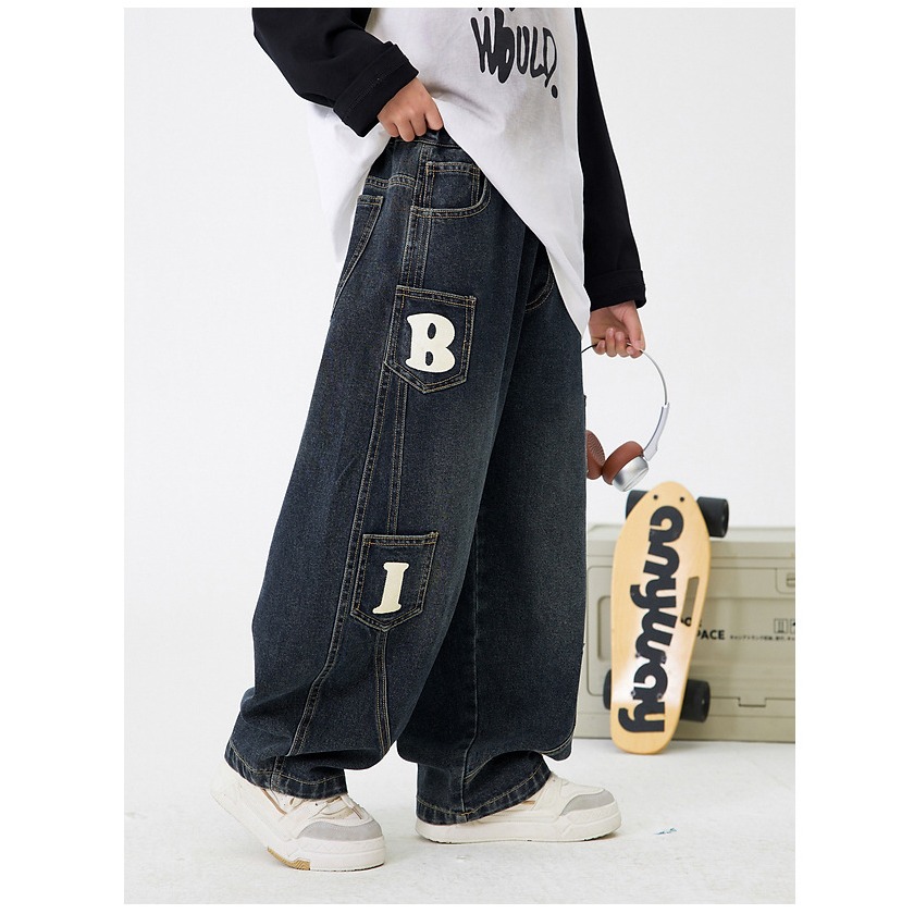 闊腿彎刀牛仔褲S509420-細節圖8