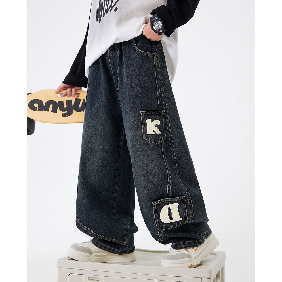 闊腿彎刀牛仔褲S509420-細節圖9