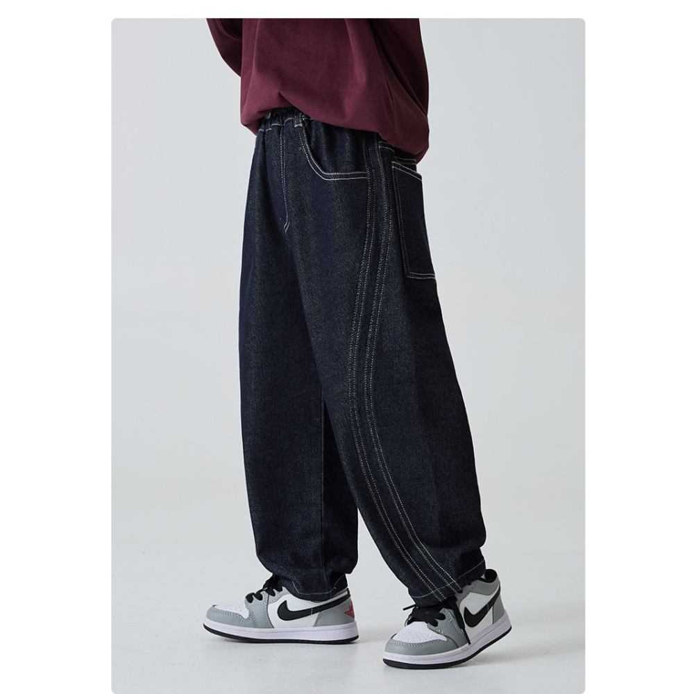 明線牛仔褲S509421-細節圖3