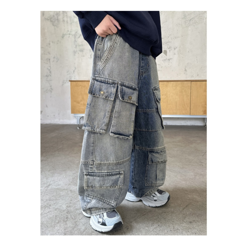 牛仔工裝褲S509422-細節圖3