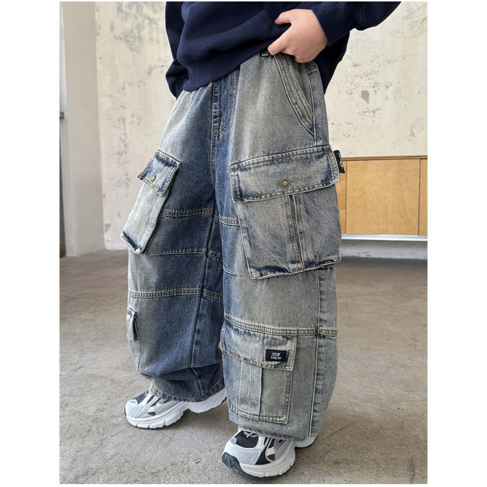 牛仔工裝褲S509422-細節圖5