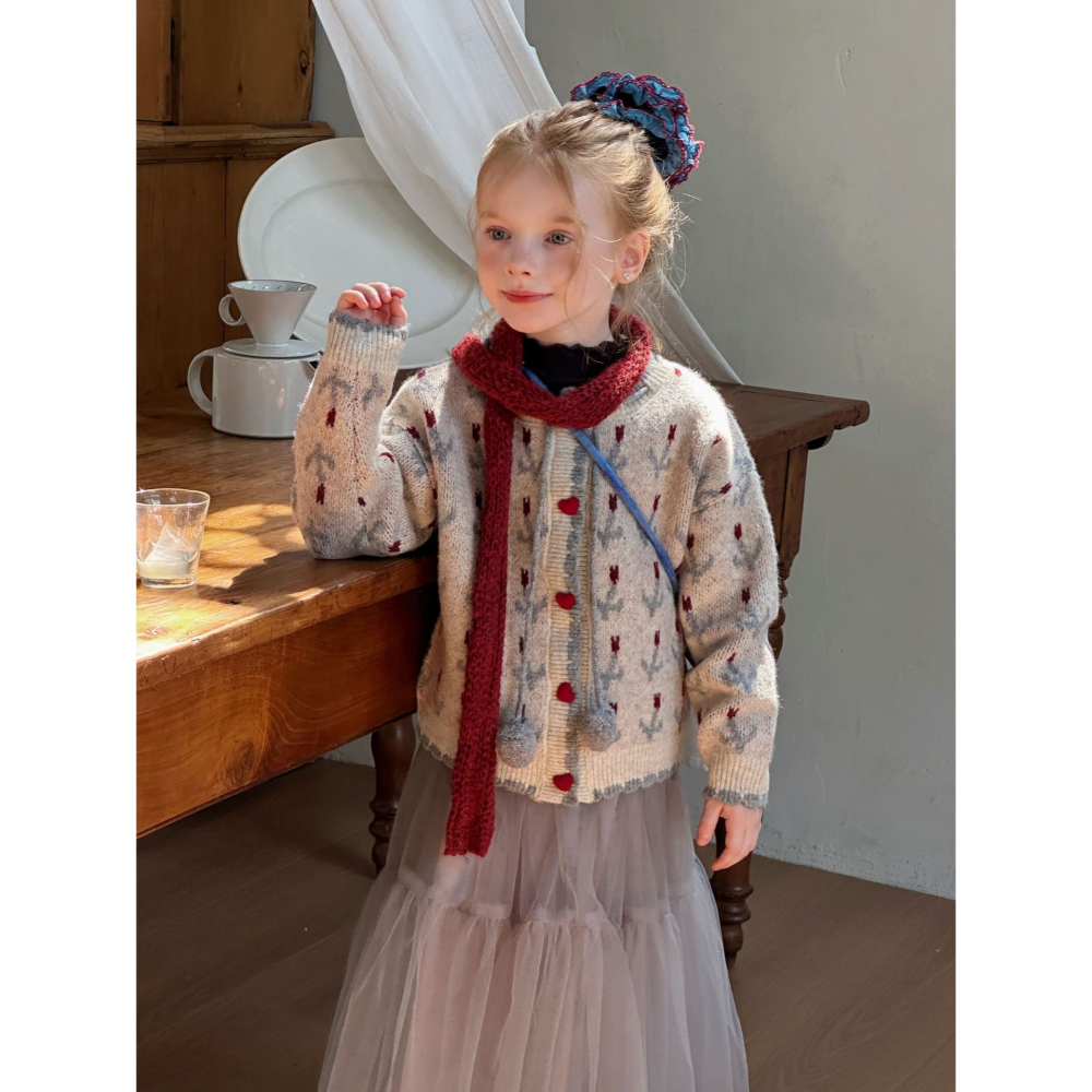 鉤花毛衣外套S509427-細節圖3