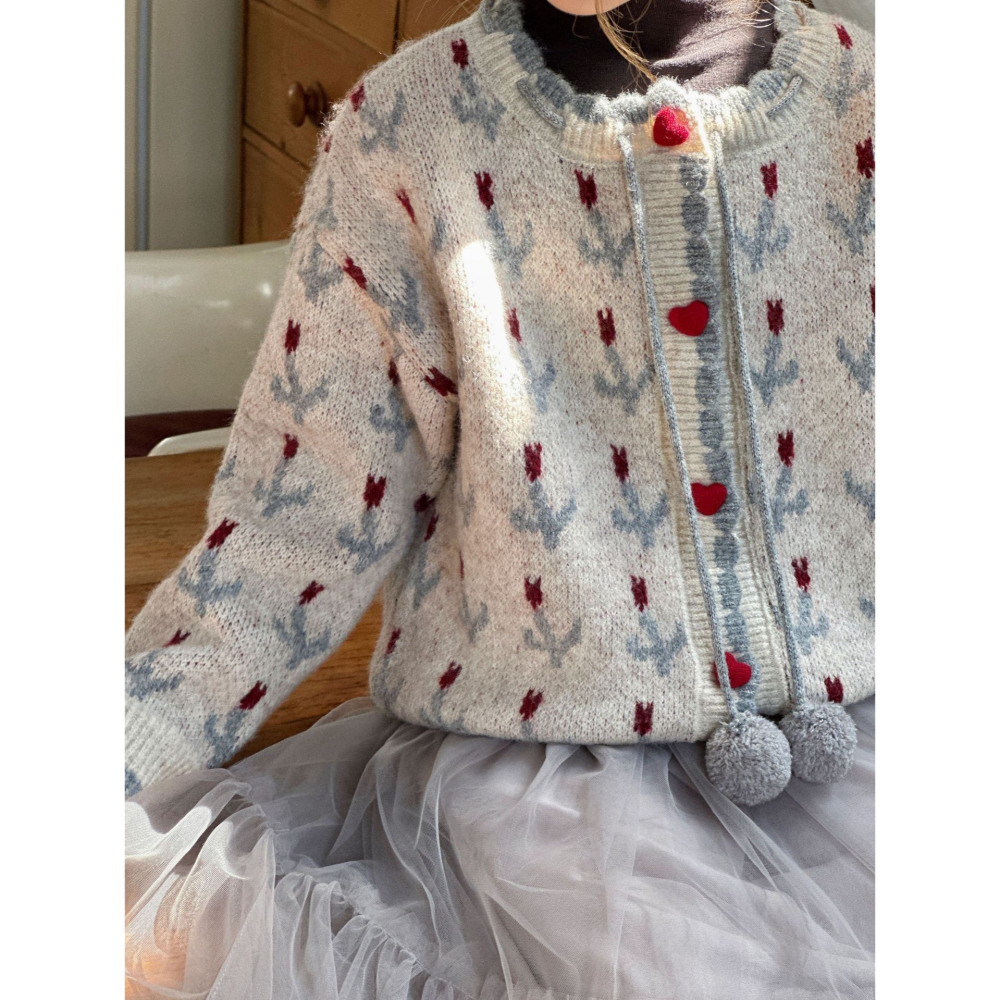 鉤花毛衣外套S509427-細節圖6