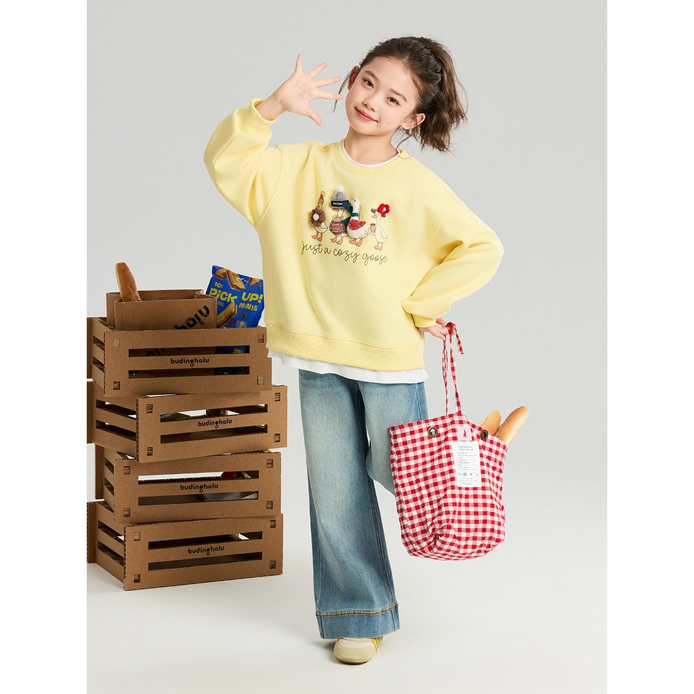 親子-立體公仔假兩件上衣S602102-細節圖3