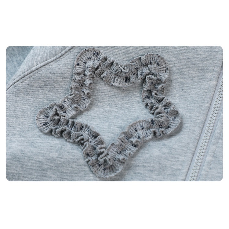 親子-連帽五角星花邊外套S602103-細節圖9