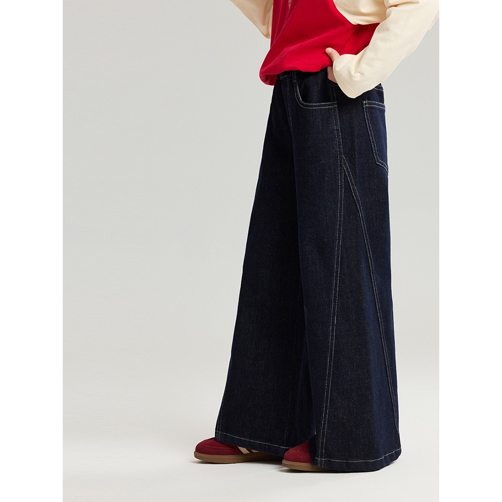 親子-直筒版型復古牛仔褲S602104-細節圖2