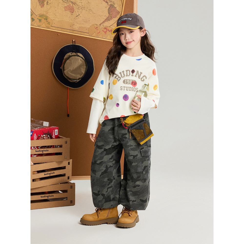 親子-彩色波點假兩件S602108-細節圖4