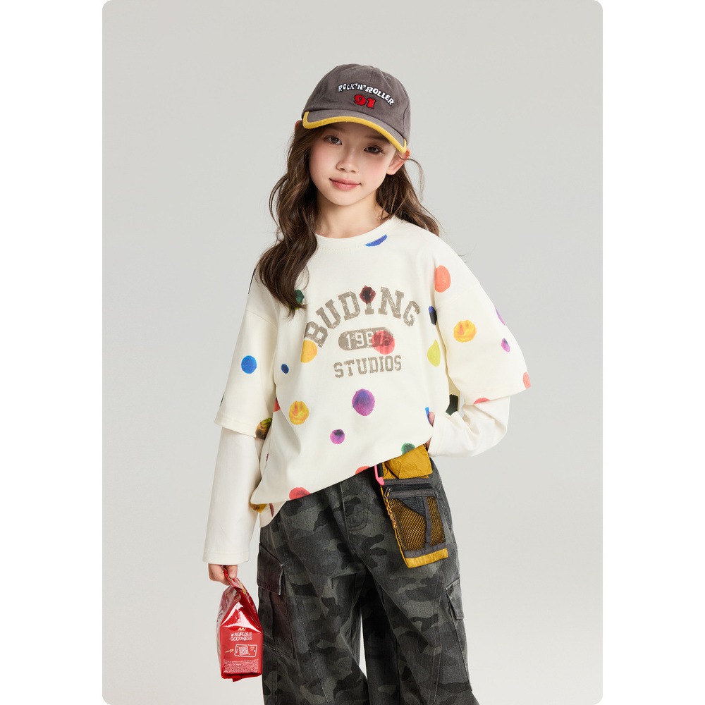 親子-彩色波點假兩件S602108-細節圖6