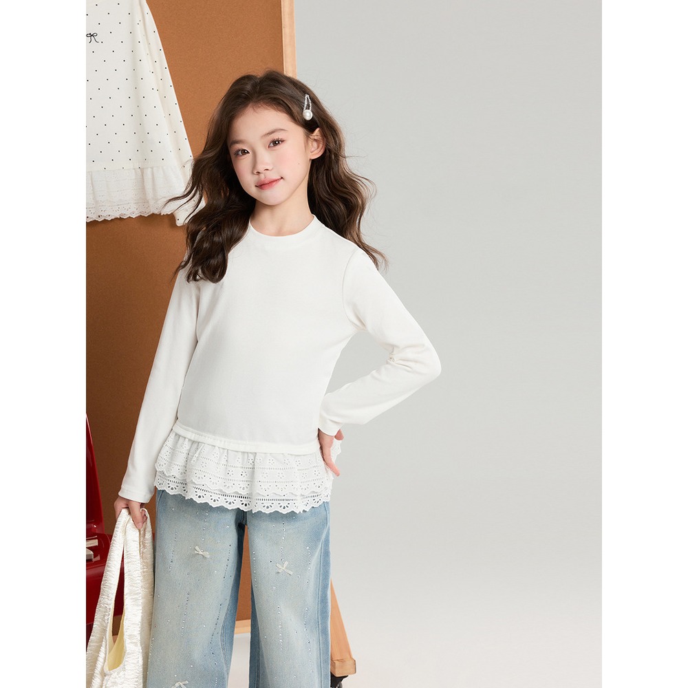親子-雙層花邊上衣S602110-細節圖2