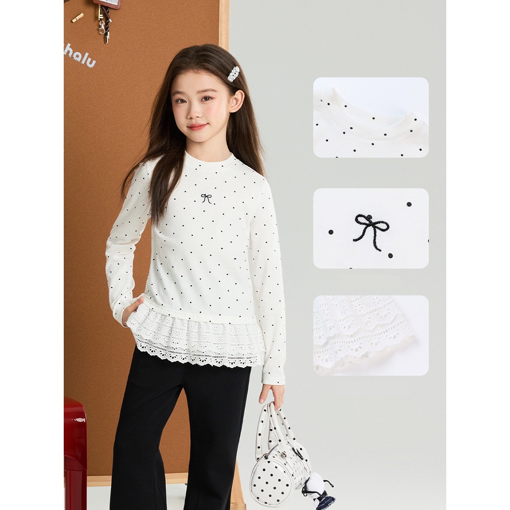 親子-雙層花邊上衣S602110-細節圖3