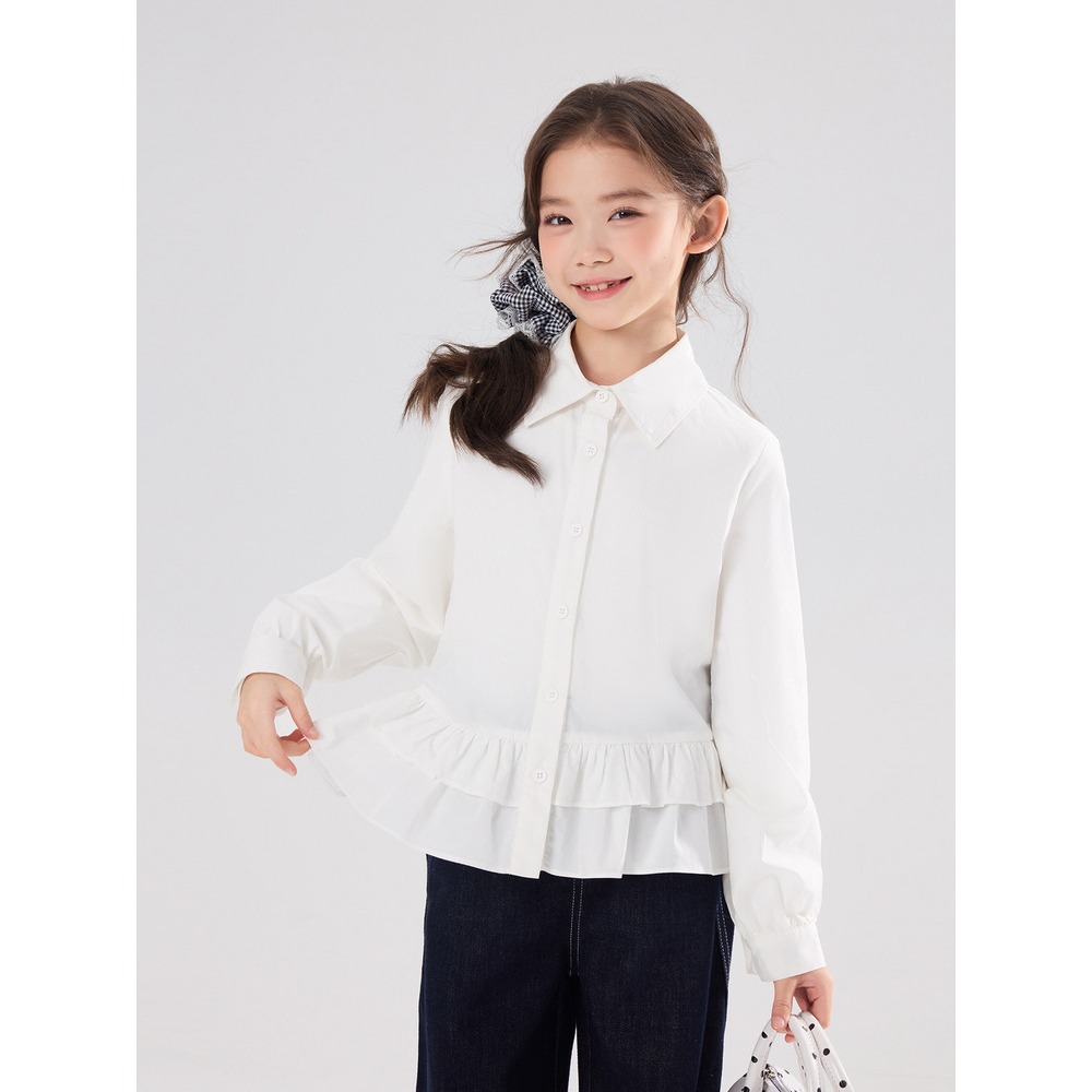 親子-荷葉花邊襯衫S602114-細節圖2