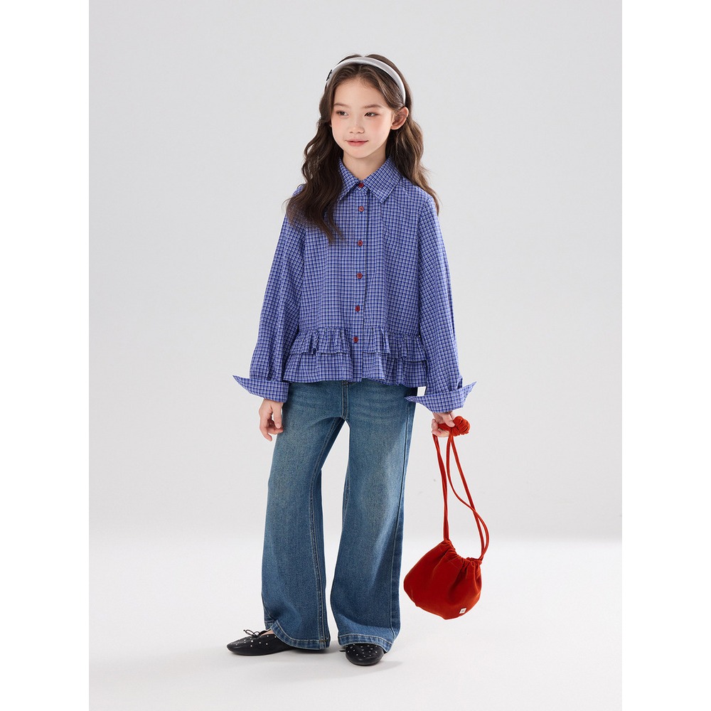 親子-荷葉花邊襯衫S602114-細節圖4