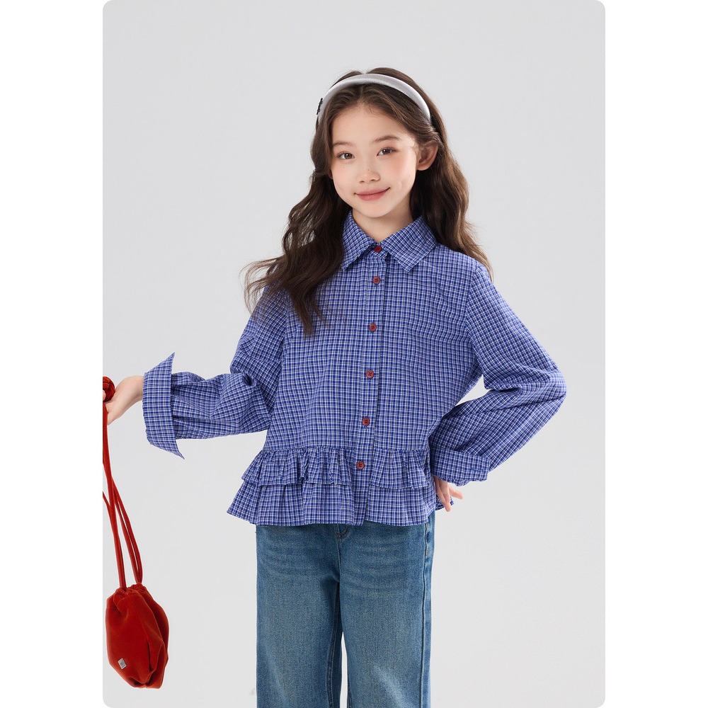 親子-荷葉花邊襯衫S602114-細節圖6