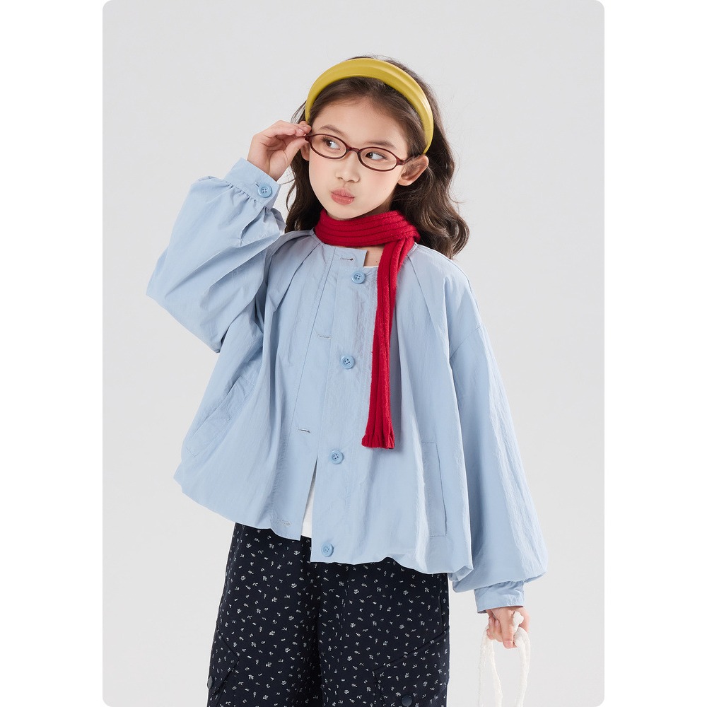 親子-純色紐扣開衫上衣S602115-細節圖6