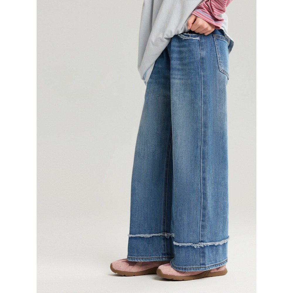 親子-設計感毛邊牛仔褲S602119-細節圖2