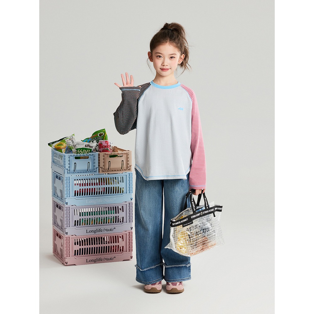 親子-設計感毛邊牛仔褲S602119-細節圖5