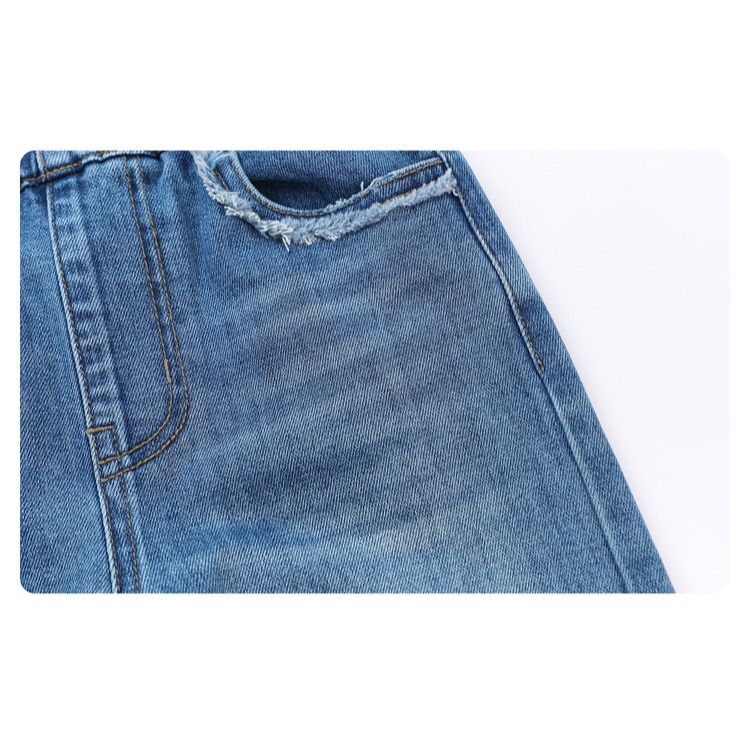 親子-設計感毛邊牛仔褲S602119-細節圖10