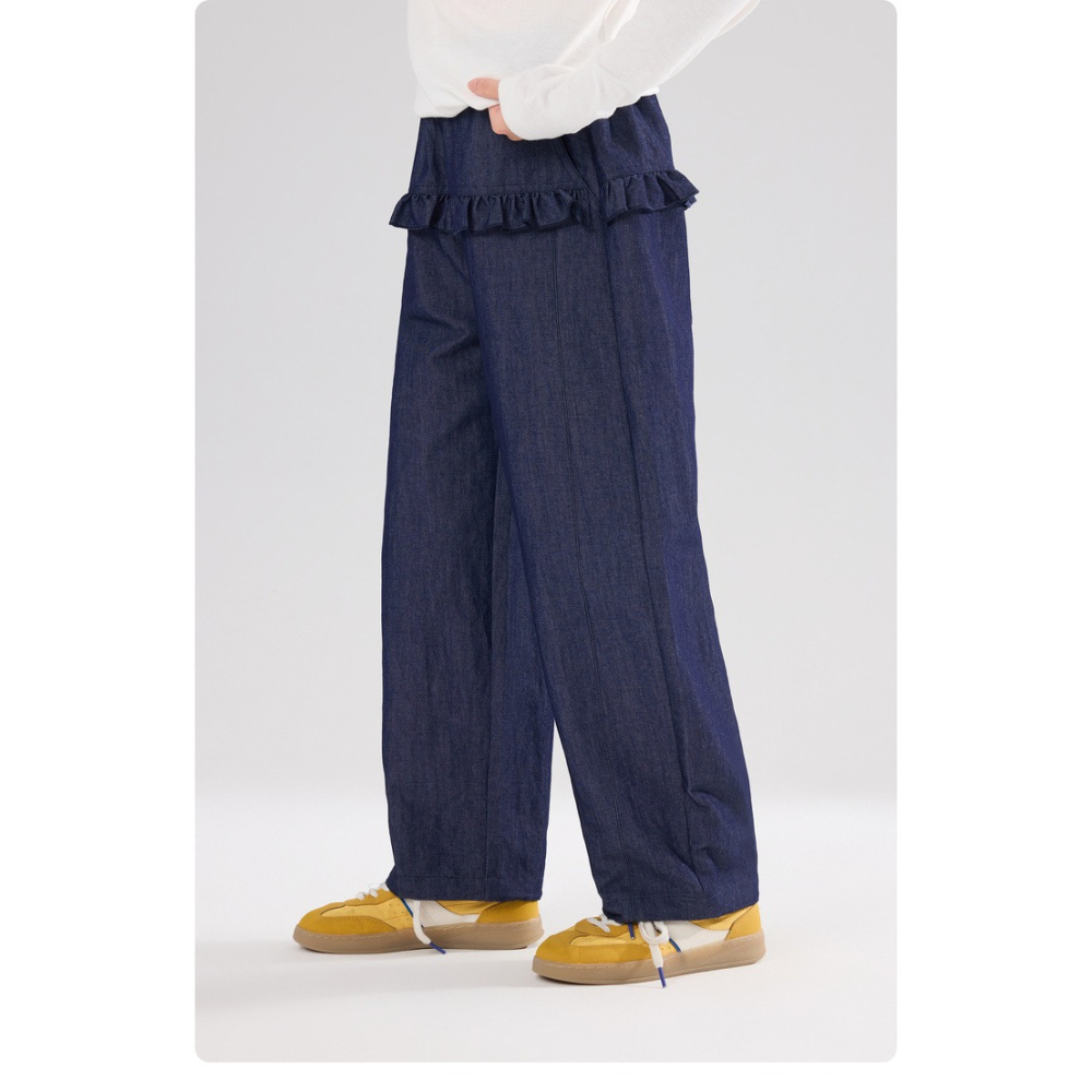 親子-花邊捏褶休閒褲S602123-細節圖11