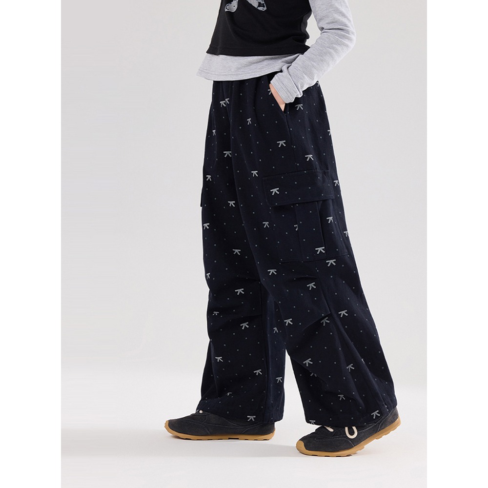 親子-甜酷蝴蝶結工裝褲S602124-細節圖2