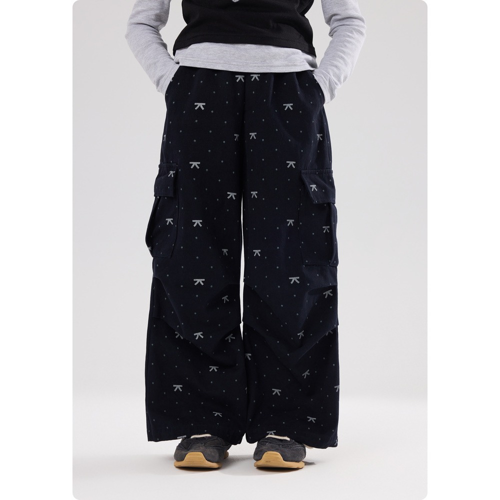 親子-甜酷蝴蝶結工裝褲S602124-細節圖5