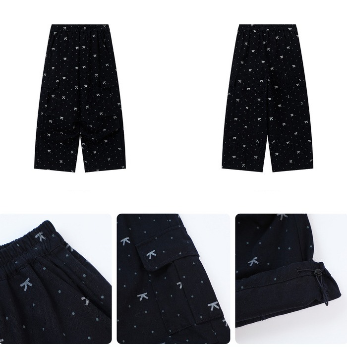 親子-甜酷蝴蝶結工裝褲S602124-細節圖7