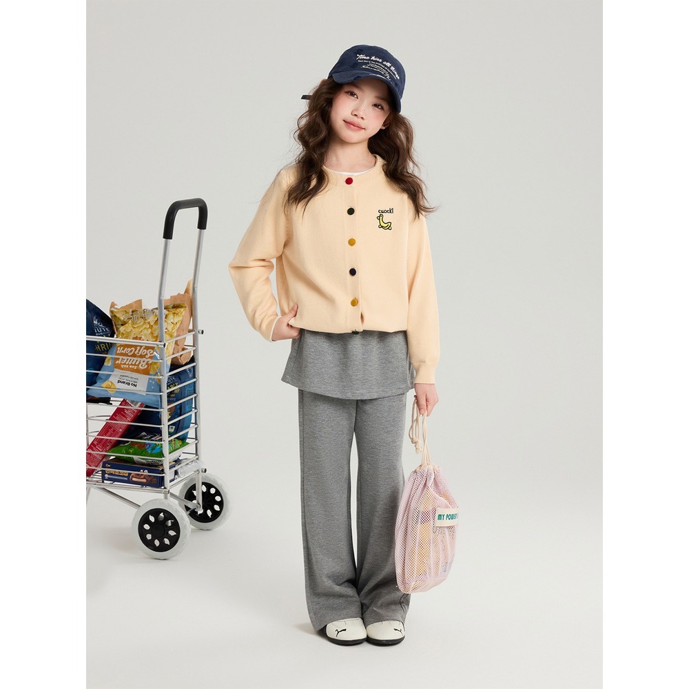 親子-美式假兩件休閒褲S602202-細節圖5